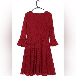 Rabbit Rabbit Rabbit Designs Red Lace Dress – Size 14 (Runs Small) Classic